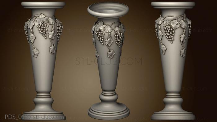 3D model Vase with a vine (STL)