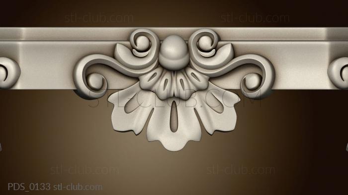 3D model Carved pedestal version2 (STL)