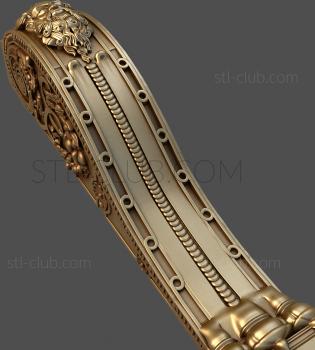 3D model 3d stl model of decorative half-column, file for cnc machine tool (STL)