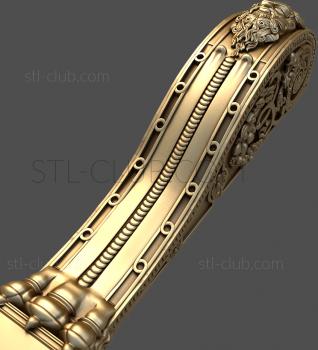 3D model 3d stl model of decorative half-column, file for cnc machine tool (STL)