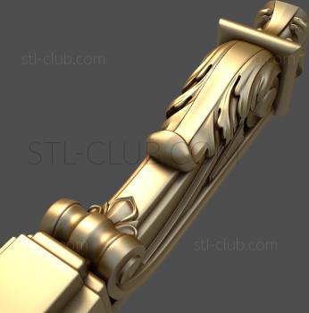 3D model 3d stl model of a half-column, a file for a cnc machine tool (STL)