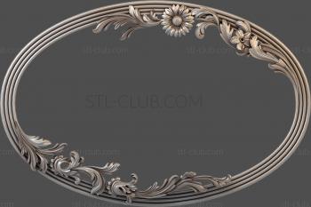 3D model 3d model of oval frame, stl format, CNC (STL)