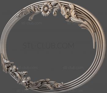 3D model 3d model of oval frame, stl format, CNC (STL)