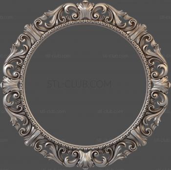 3D model 3d model of round frame, stl file for CNC (STL)