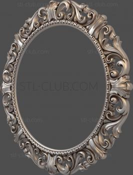 3D model 3d model of round frame, stl file for CNC (STL)