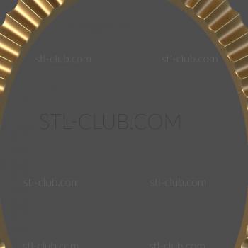 3D model 3d model of an oval frame, stl file (STL)