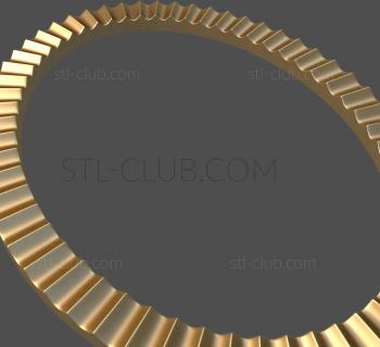 3D model 3d model of an oval frame, stl file (STL)