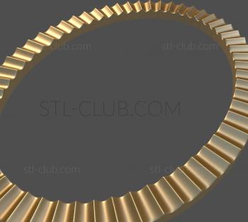 3D model 3d model of an oval frame, stl file (STL)