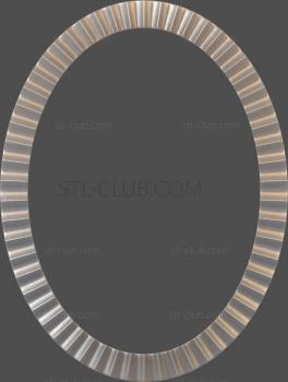 3D model 3d model of an oval frame, stl file (STL)