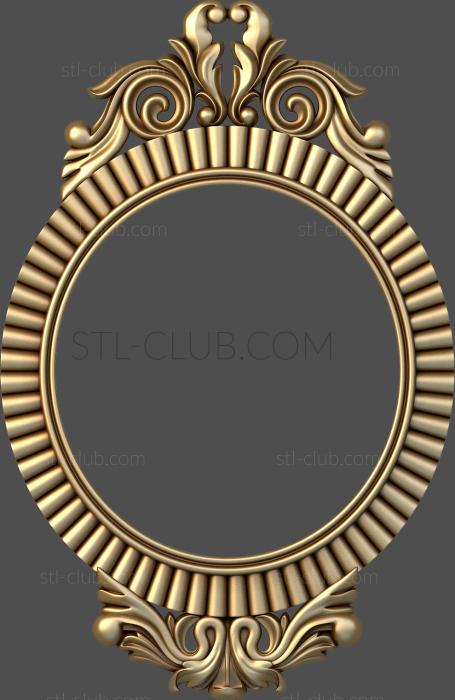 3D model 3d model of an oval frame, stl format (STL)