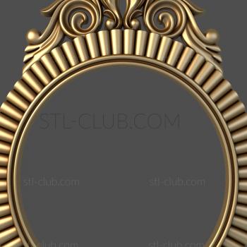 3D model 3d model of an oval frame, stl format (STL)