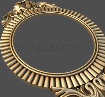 3D model 3d model of an oval frame, stl format (STL)