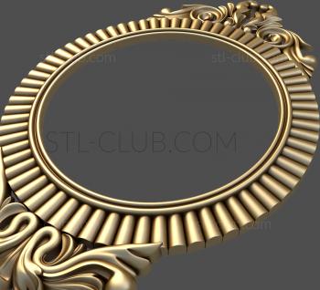 3D model 3d model of an oval frame, stl format (STL)