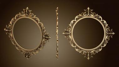 3D model Round mirror frame (STL)