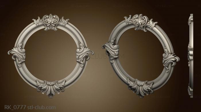 3D model Round frame according to the catalog of vintage sketches WINDOW 0009 (STL)