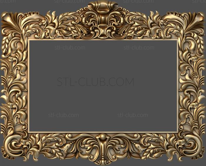 3D stl model of a wide frame