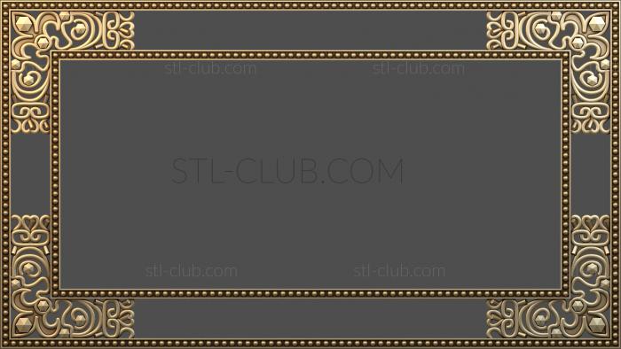 3D model Frame, stl model, rectangular (STL)