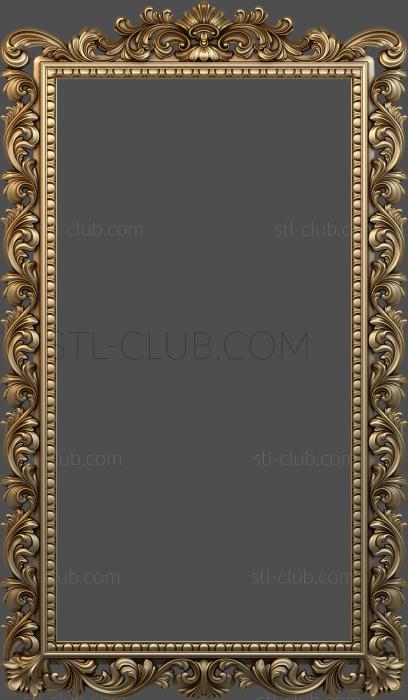 Frame model, stl format, carved decor