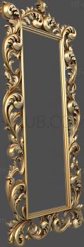 3D model 3d stl model of carved frame, baroque (STL)