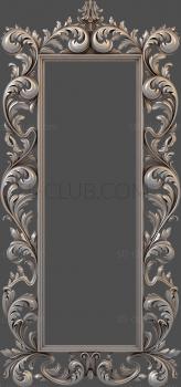 3D model 3d stl model of carved frame, baroque (STL)