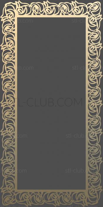 3d stl openwork frame model