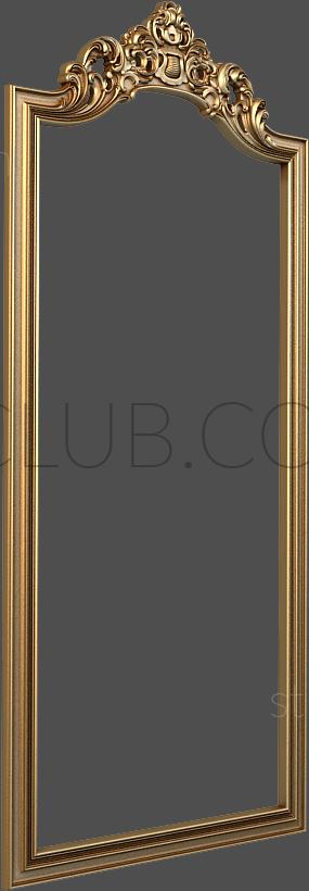 3D model Mirror frame with crown (STL)