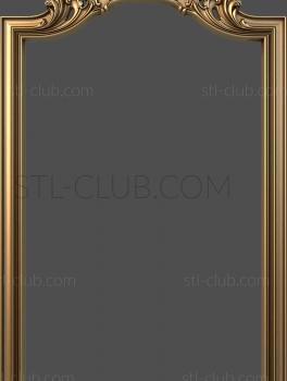 3D model Mirror frame with crown (STL)