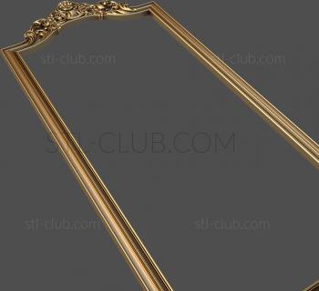 3D model Mirror frame with crown (STL)