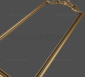 3D model Mirror frame with crown (STL)