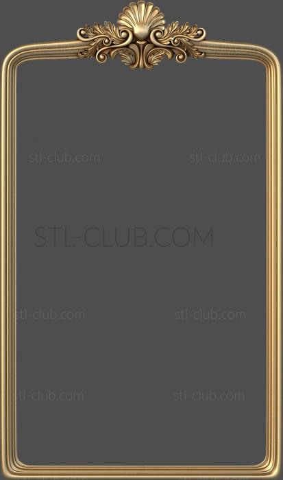 3D model Rectangular mirror frame (STL)