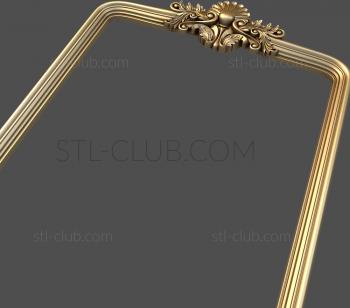 3D model Rectangular mirror frame (STL)