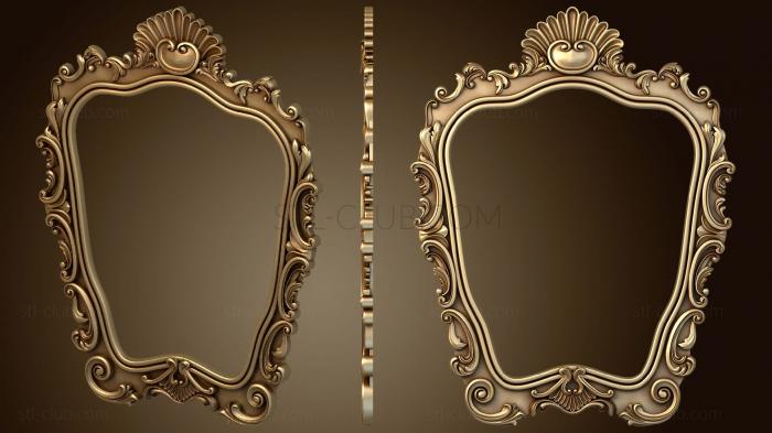 Carved mirror frame