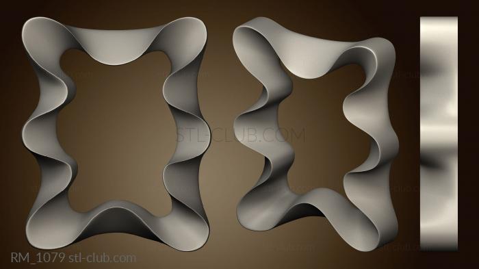 3D model Mirror frame wavy (STL)