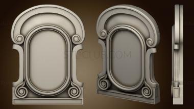 3D model Art nouveau frame (STL)