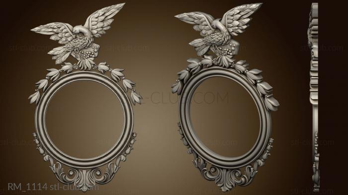 Italian mirror frame with bird