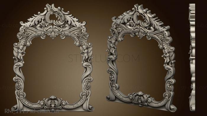 3D model Mirror with angels for the console (STL)