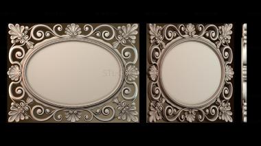 3D модель Узор овальной рамки (STL)