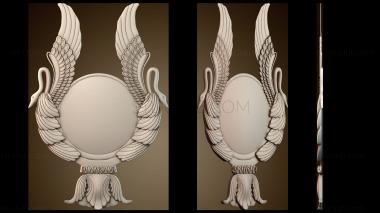 3D модель Рама для картины или зеркала крылья (STL)