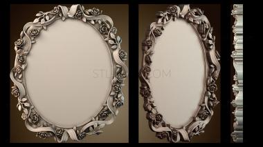 3D модель Декоративная овальная рамка (STL)