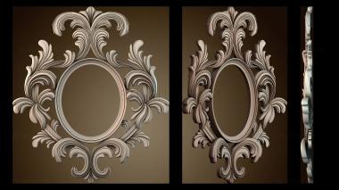 3D мадэль Узор рамы зеркала (STL)