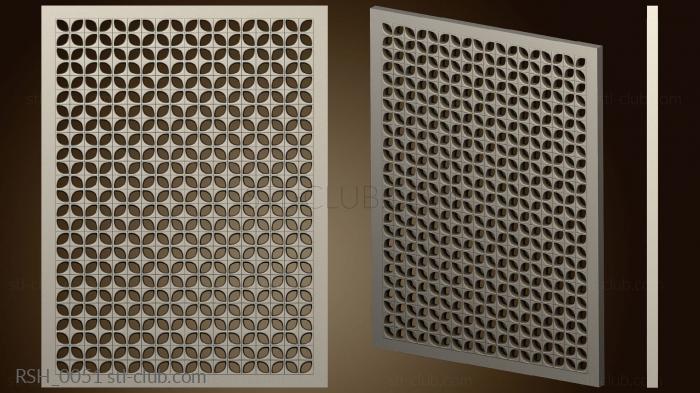 3D model Wall panel grid (STL)