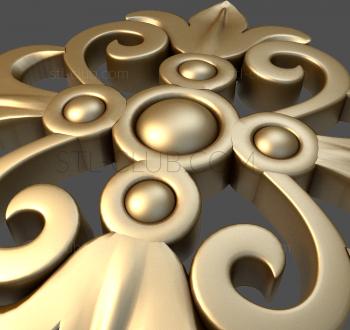 3D мадэль Стилизованные лилии плоские (STL)
