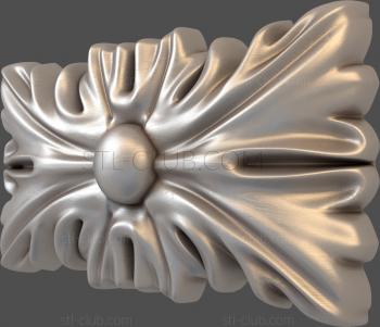 3D мадэль Прямоугольные листья (STL)