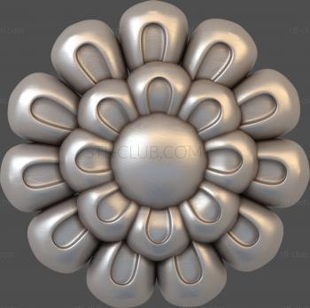 3D мадэль Двухярусный цветок (STL)