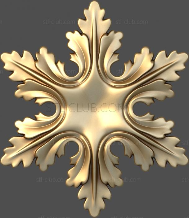 3D model Snowflake (STL)