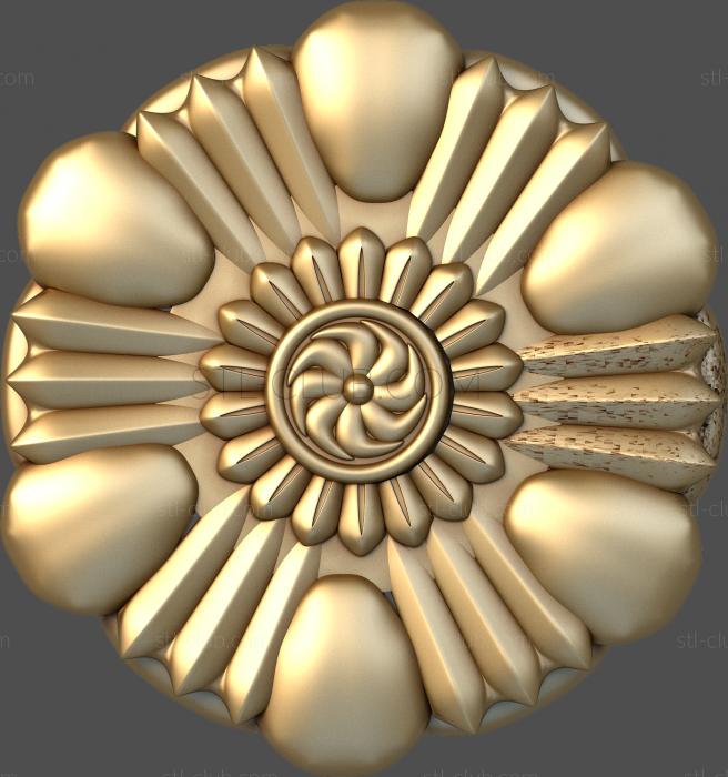 3D модель Цветок с геометрией (STL)