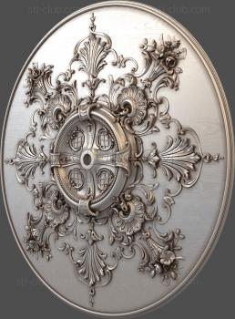 3D model Carved royal plate (STL)