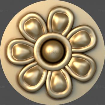 3D мадэль Выпуклый цветок (STL)