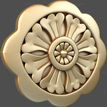 3D model Triple petals in an oval (STL)