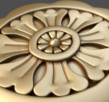 3D model Triple petals in an oval (STL)